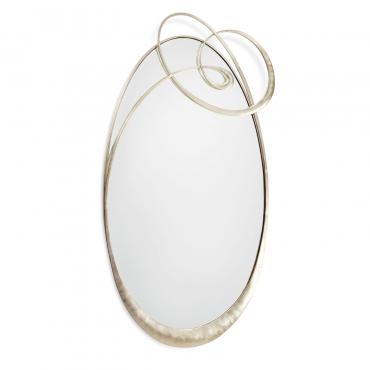 Miroir avec cadre en métal Ghirigori