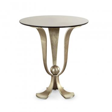 Table basse ronde avec plateau en marbre Calice