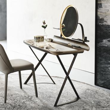 Coiffeuse moderne avec miroir Cocoon Trousse de Cattelan