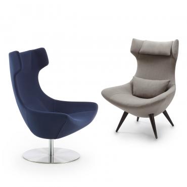 Fauteuil design avec dossier haut Olivia