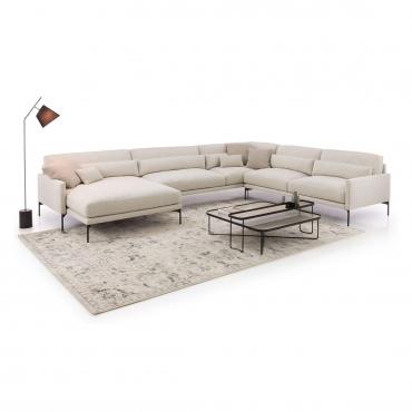 Canapé d'angle avec chaise longue Maxime outlet