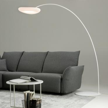 Lampadaire en arc blanc design Mr.Magoo