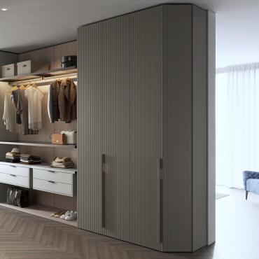 Meuble d'extrémité biseauté à double porte battante Lounge