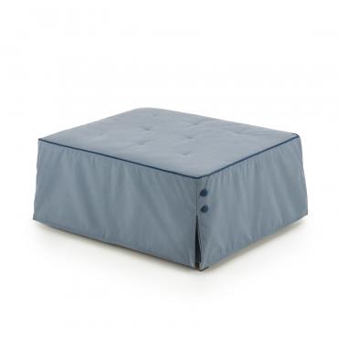 Pouf letto con rete a doghe in legno Denver