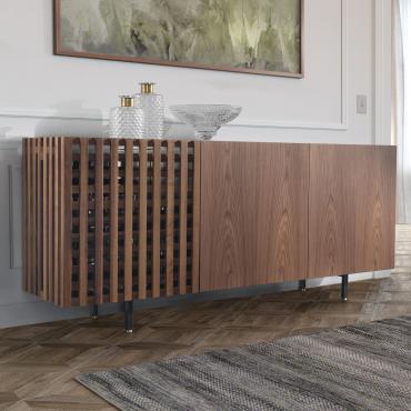 Credenza moderna con anta grigliata Astor