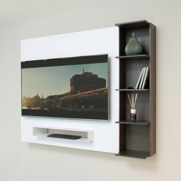 Meuble tv avec bibliothèque Smart