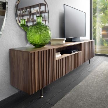 Meuble TV moderne en bois Plisset