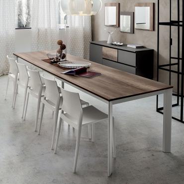 Table à manger avec rallonge luxe corti ceramic - Mobilier Privé