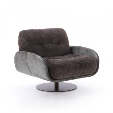 Fauteuil rembourré design vintage Belfast