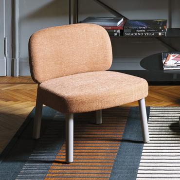 Fauteuil lounge design avec ou sans accoudoirs Hamide