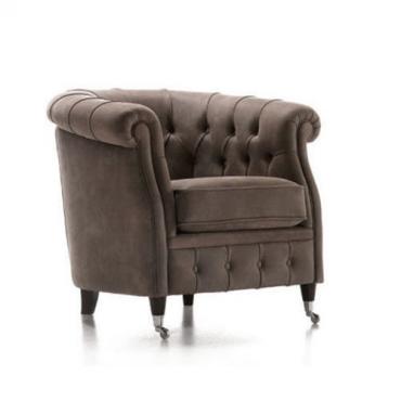 Fauteuil capitonné chesterfield Isadora