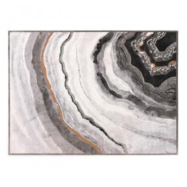 Tapis au motif marbré gris Gabrielle GA02