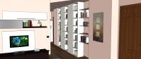 Progettazione 3D Soggiorno/Salotto - corridoio