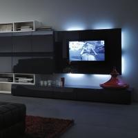 Pannello Porta Tv con elemento Tech - Cassettoni