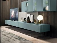 Elément bas de salon avec tiroirs Plan à utiliser dans des compositions de style moderne dans les couleurs les plus variées