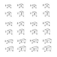 Modèles et dimensions disponibles