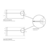 Détails des modules superposés - schéma et dimensions