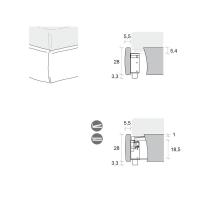 Schémas et Dimensions - Modèles avec cadre de lit haut (avec et sans box de rangement)