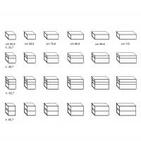 Base bloc à tiroirs Wide - Modèles et dimensions disponibles
