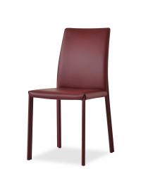 Keilir - Chaise entièrement recouverte de cuir dans la version sans accoudoirs