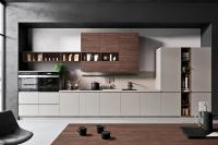 Nine 01 propone una composizione per cucina lineare: tutto ciò che serve in un'unica parete