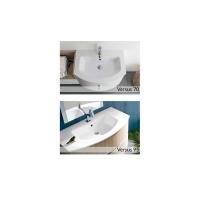 Meuble de salle de bains courbé Atlantic - Modèles lavabos console