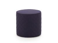 Pouf tondo con trapuntatura laterale Ribbon Outlet