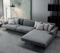 Canapé moderne avec chaise longue Slab Plus