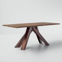 Table Big Table de Bonaldo avec pieds en bronze cuivre 