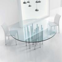 Table Mille de Bonaldo avec plateau rond disponible en 5 dimensions