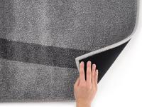 Détails du sous-tapis en tissu élastique noir