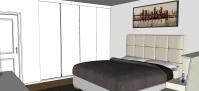 Projet 3D Chambre à Coucher - vue ensemble de lit