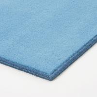 Détails du tapis Aliwal couleur Azulene avec bord en fil de nylon