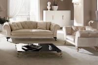 Design intramontabile in stile Chesterfield che caratterizza poltrona e divano George di Cantori