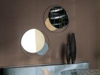 Miroir avec structure ronde Circe de Cantori
