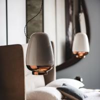 Lampe suspendue moderne en céramique Asia de Cattelan également parfaite pour la chambre à coucher