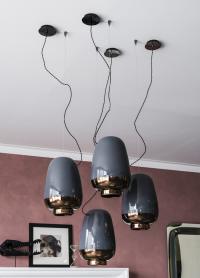 Lampe suspendue moderne en céramique Asia de Cattelan