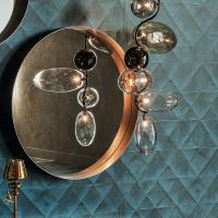 Lampe fantaisie design en verre coloré Topaz de Cattelan