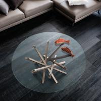 Table design avec pieds croisés en bois Attari par Cattelan