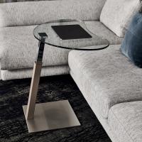 Table basse design réglable en hauteur Lap, surface d'appoint pratique devant le canapé