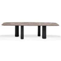 Table Roll de Cattelan dans le modèle rectangulaire modelé 300 x 150 cm à quatre pieds