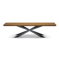 Table Spyder de Cattelan avec plateau en bois
