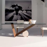 Tavolo in legno e marmo Valentino di Cattelan