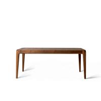 Table extensible en bois massif Daiki, modèle rectangulaire
