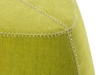 Détails du revêtement en tissu chenille Autumn vert clair avec couture en point de feston punto cavallo