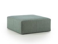 Cobalto square upholstered ottoman at a promotional price
