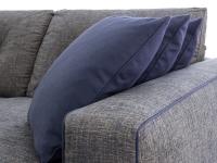 Coussins pour lit ou canapé HomePlaneur en tissu Aimi