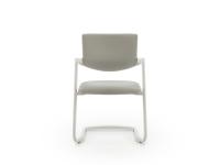 Vista frontale della sedia a sbalzo imbottita moderna Steve Cantilever