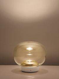 La Mariée - Lampe de table avec globe de verre en version dorée