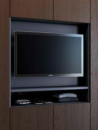 Module avec TV encastrée pour armoires Lounge TV